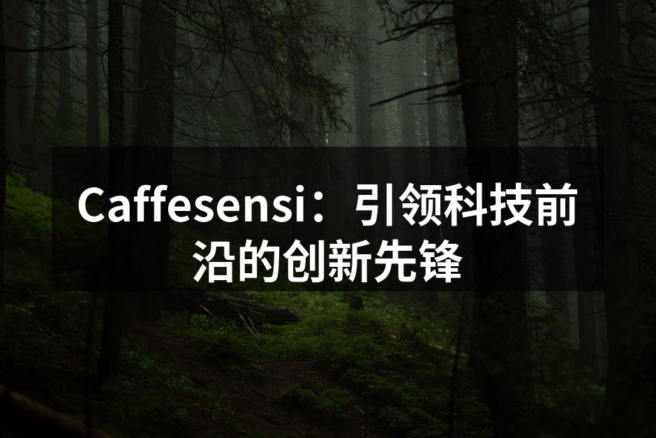 Caffesensi最新智能音箱产品展示