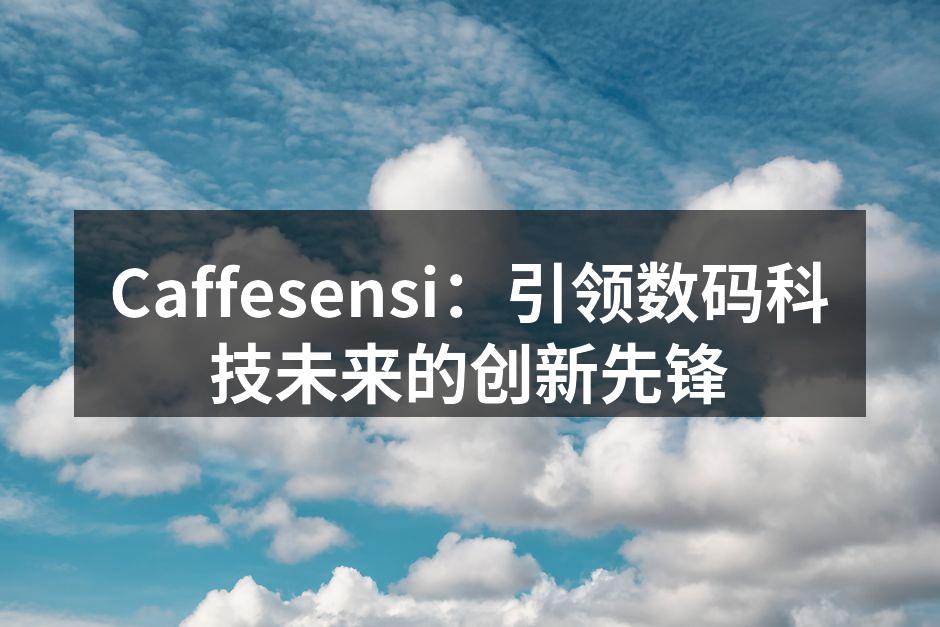 Caffesensi 最新智能家居系统展示