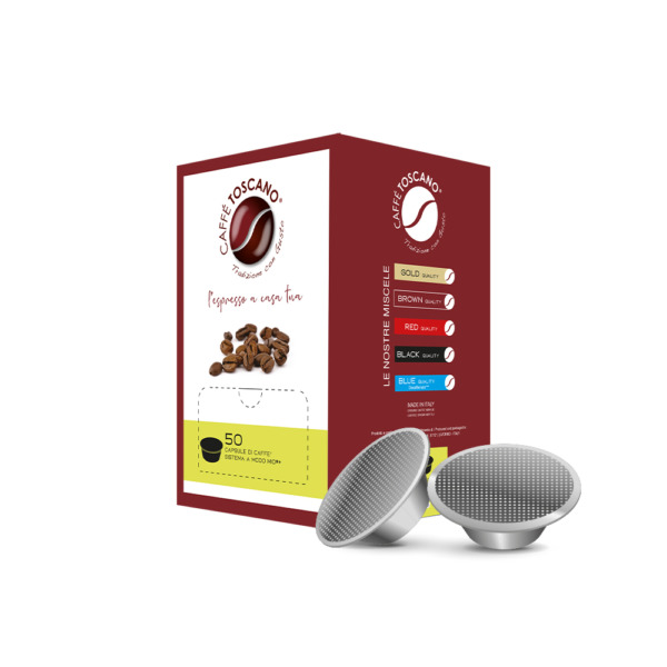Capsule compatibili - Lavazza A Modo Mio - Caffè Toscano - 50 capsule