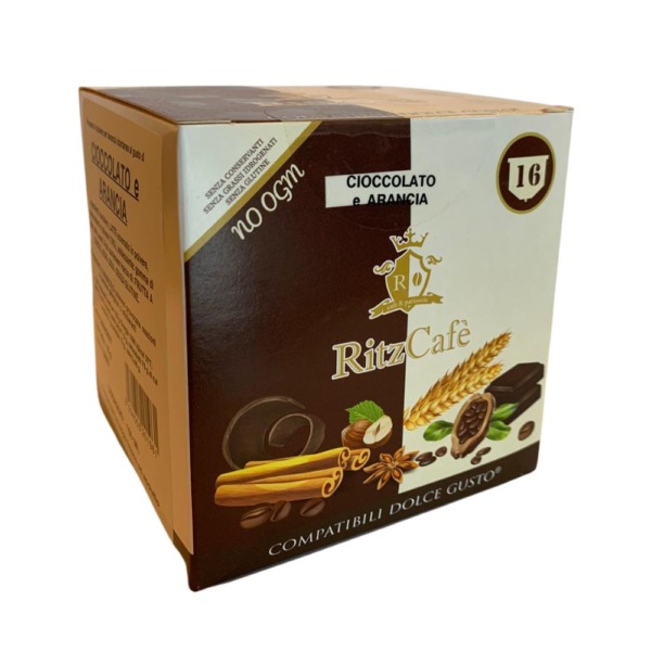 Ritzcafè - Cioccolato e Arancia - 16 capsule compatibili Dolce Gusto